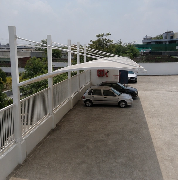 Manesar Car Parking tensile structure, Ekra Decor &mdash; photograph 5